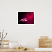 POSTER OISEAU CLAIR EN ROUGE (Cuisine)