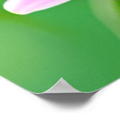 Poster Oiseau Coloré sur Branche en Fleurs (Coin)