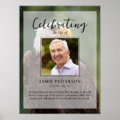 Poster Oiseau d'aigle, Célébration de la vie, Funérailles (Devant)