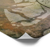 Poster Oiseau dans une branche 2 (Coin)