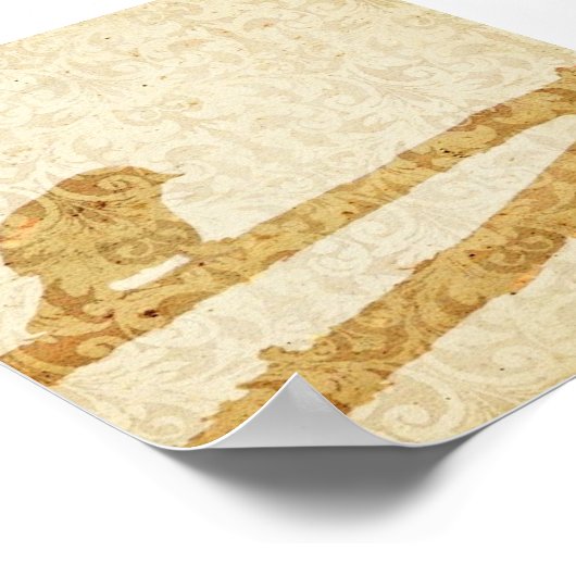 Poster Oiseau dans une succursale (Coin)