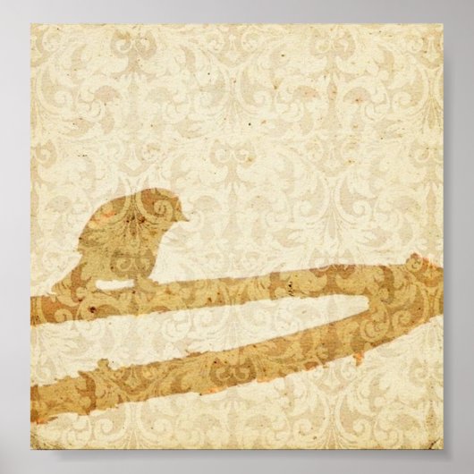 Poster Oiseau dans une succursale (Devant)