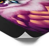 Poster Oiseau de Chouette coloré (Coin)