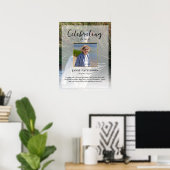 Poster Oiseau de cygne Fête de la vie Photo Funérailles (Bureau à domicile)