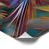 Poster Oiseau de fantaisie Perruche à aile iridescente (Coin)