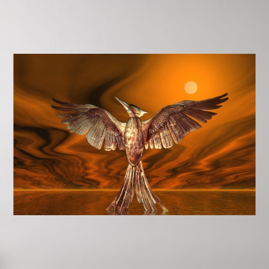 Poster Oiseau de feu doré (Devant)