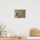 Poster Oiseau de grue africain exceptionnel (Cuisine)