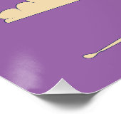 Poster Oiseau de grue rose asiatique (Coin)