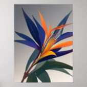 Poster Oiseau de la Fleur du Paradis (Devant)