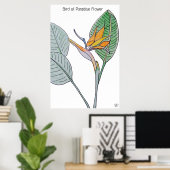 Poster Oiseau de la Fleur du Paradis (Bureau à domicile)
