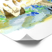 Poster Oiseau de l'Alaska Willow Ptarmigan (Coin)