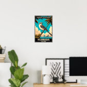 Poster Oiseau de l'État de Floride - Moqueur polyglotte V (Bureau à domicile)