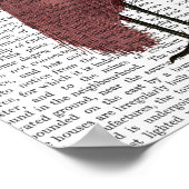 Poster Oiseau de Marsala mis en berne (Coin)