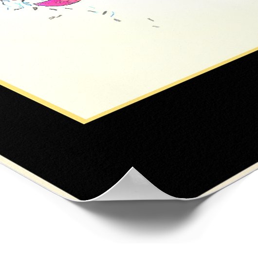 Poster Oiseau de mer Animaux Faune Florale (Coin)