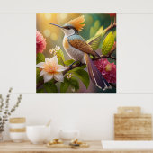 Poster Oiseau de miel doré Imaginaire (Cuisine)