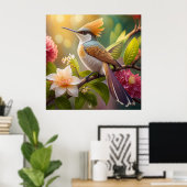 Poster Oiseau de miel doré Imaginaire (Bureau à domicile)