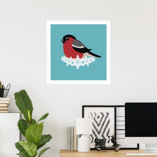Poster Oiseau de Noël (Bureau à domicile)