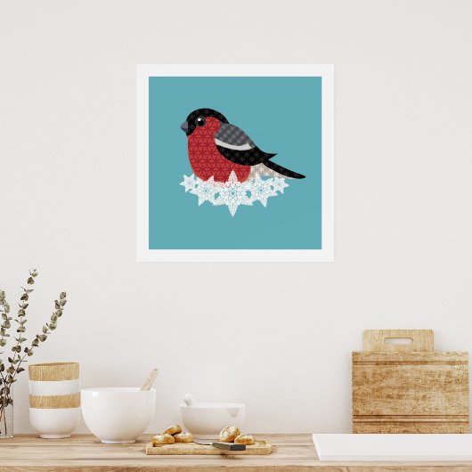 Poster Oiseau de Noël (Cuisine)