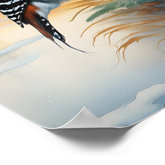 Poster Oiseau de pic (Coin)