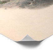 Poster Oiseau de poisson de faucon vintage (Coin)