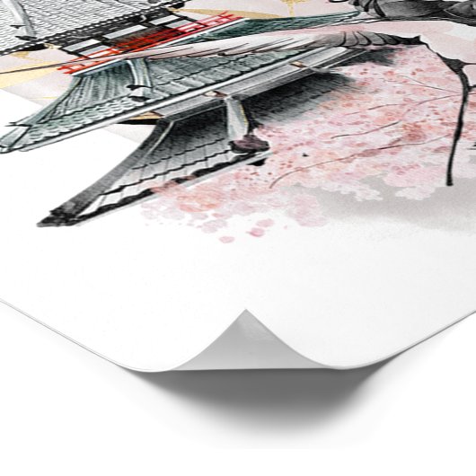 Poster Oiseau d'hirondelle (Coin)