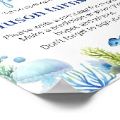 Poster Oiseau d'Océan Animal Turtle Anniversaire Heure Ca (Coin)