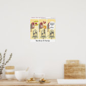 Poster Oiseau Drôle "Ne Pas Reculer" Avec Un Fusil (Cuisine)