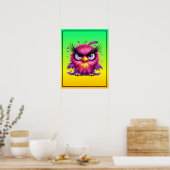 Poster Oiseau drôle sublimation clipart-52343 (Cuisine)