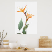 Poster Oiseau du dessin du paradis (fleur) (Cuisine)