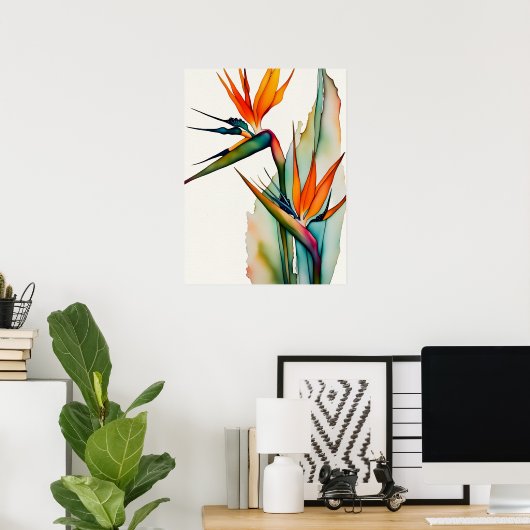 POSTER OISEAU DU PARADIS (Bureau à domicile)