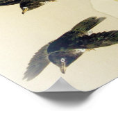 Poster Oiseau en scène de neige, Watanabe Seitei (Coin)