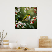 Poster Oiseau Enchanteur des Fleurs (Cuisine)