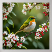 Poster Oiseau Enchanteur des Fleurs (Devant)