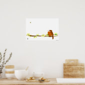 Poster Oiseau et abeille (Cuisine)