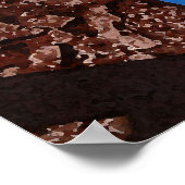 Poster Oiseau et roche (Coin)