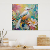 Poster Oiseau Fantastique à Dos Doré Touffu (Cuisine)