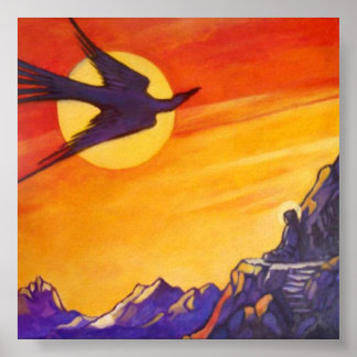 Poster Oiseau hors du temps et de l'espace