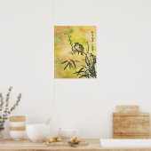 Poster Oiseau japonais vintage (Cuisine)