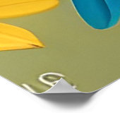 Poster Oiseau jaune sur une branche (Coin)