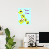 Poster Oiseau jaune vert bébé (Bureau à domicile)