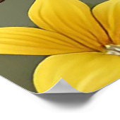 Poster Oiseau jaune vibrant sur une branche (Coin)