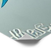 Poster Oiseau jaune vibre sur la branche (Coin)