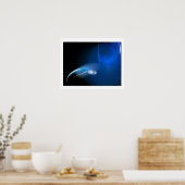 POSTER OISEAU LÉGER EN BLEU (Cuisine)