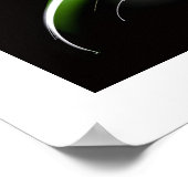 POSTER OISEAU LÉGER EN VERT (Coin)