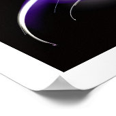 POSTER OISEAU LÉGER EN VIOLET (Coin)