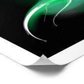 POSTER OISEAU LUMINEUX EN VERT (Coin)