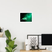 POSTER OISEAU LUMINEUX EN VERT (Bureau à domicile)