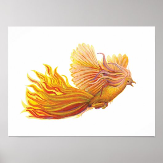 Poster Oiseau phénix légendaire (Devant)