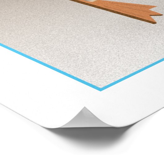 Poster Oiseau rouge (Coin)