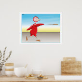 Poster Oiseau rouge (Cuisine)